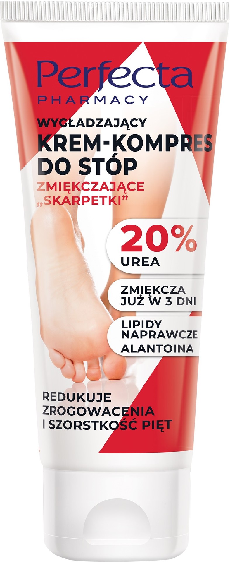 KREM-KOMPRES DO STÓP 80ML ZMIĘKCZAJĄCE 'SKARPETKI' 20% UREA REDUKUJE ZROGOWACENIA