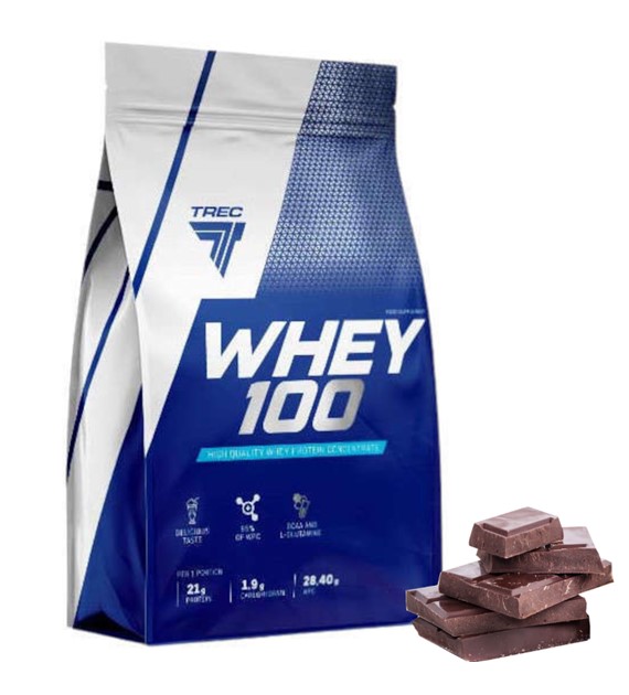 TREC WHEY 100  700g  DOUBLE CHOCOLATE