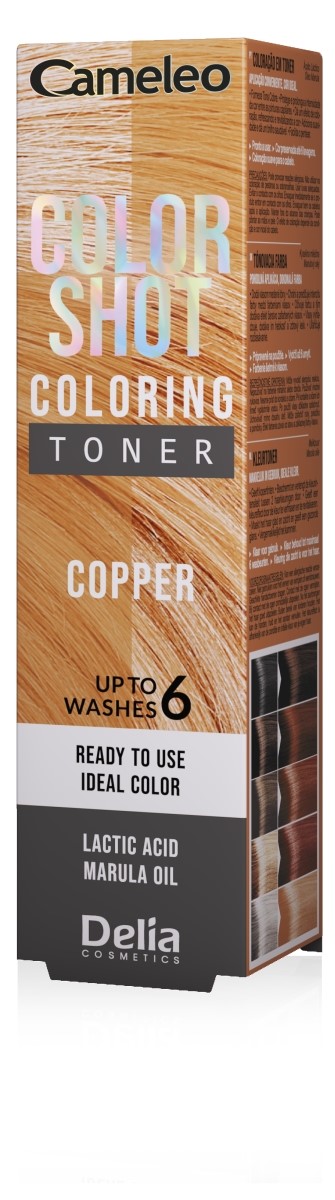 CAMELEO - COLOR SHOT TONER Copper do włosów tuba 60ml  PL/GB