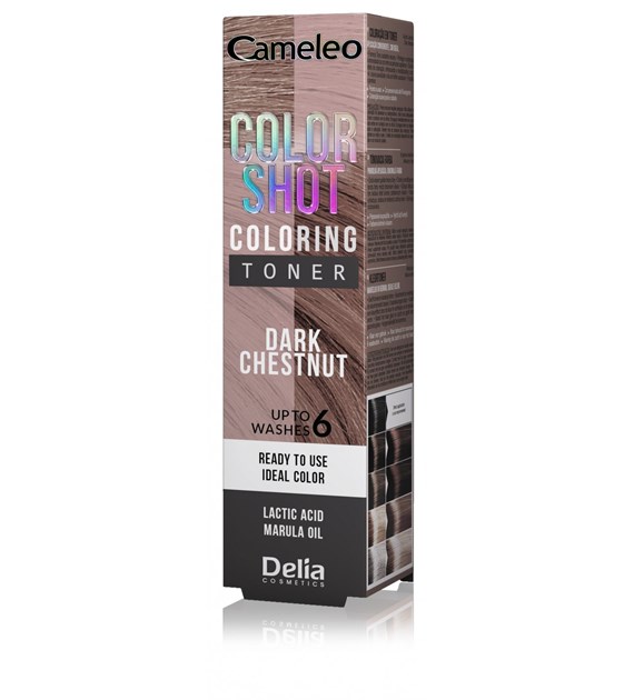 CAMELEO - COLOR SHOT TONER Dark Chestnut do włosów tuba 60ml  PL/GB