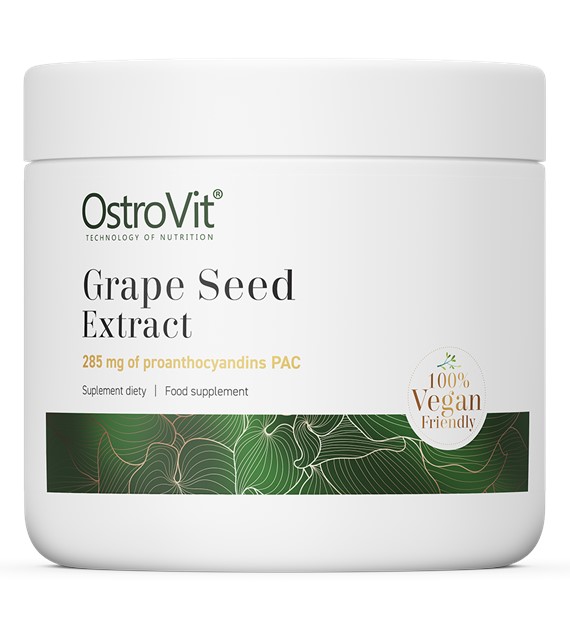 *OstroVit Ekstrakt z Pestek Winogron 50 g naturalny