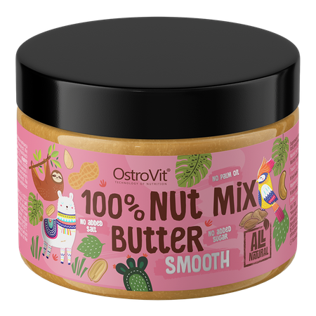OstroVit 100% Nut Butter Mix 500 g gładki