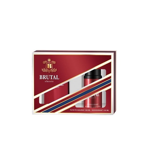 ZESTAW PREZENTOWY LA RIVE MEN BRUTAL CLASSIC WODA PO GOLENIU 100ML + DEZODORANT SPRAY 150ML