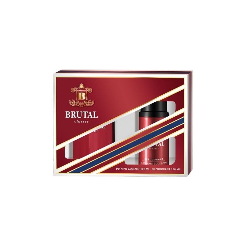 ZESTAW PREZENTOWY LA RIVE MEN BRUTAL CLASSIC WODA PO GOLENIU 100ML + DEZODORANT SPRAY 150ML