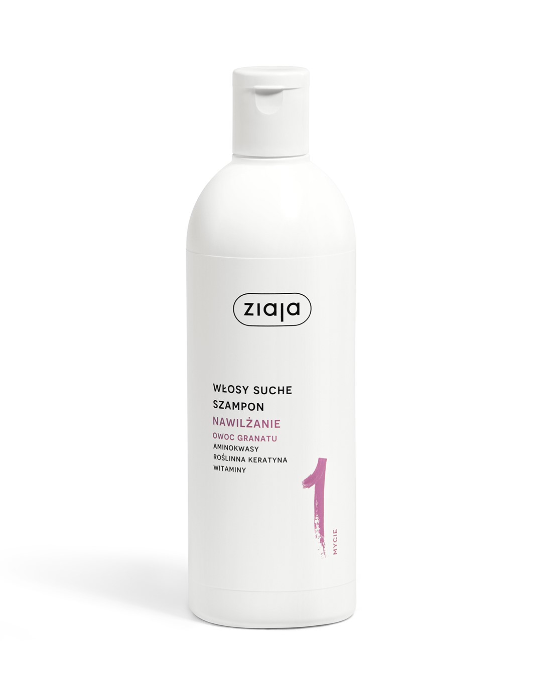 WŁOSY ROŚLINNIE PIELĘGNUJEMY OWOC GRANATU SZAMPON NAWILŻANIE / 400 ml