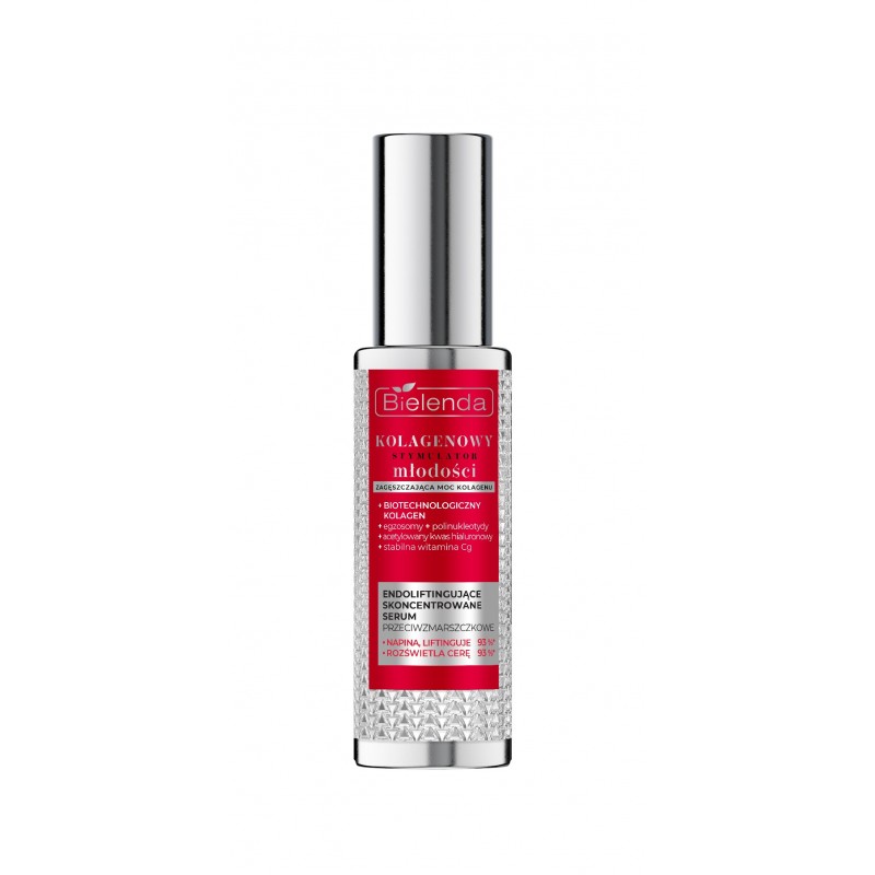 BIELENDA - KOLAGENOWY STYMULATOR MŁODOŚCI Endoliftingujące skoncentrowane serum przeciwzmarszczkowe, dzień/ noc, 60 ml