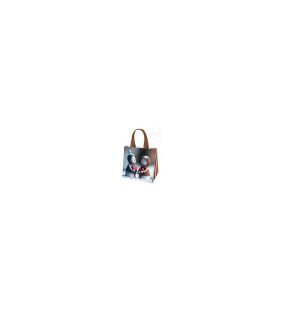 GAM - Torba PP tkany Kochające Bałwanki  34x34x18  /po 25 sztuk/ 21 litrów