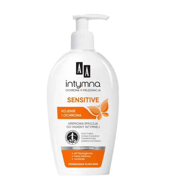 AA EMULSJA DO HIGIENY INTYMNEJ 300ML SENSITIVE KOJENIE I OCHRONA