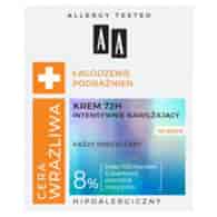 AA Cera Wrażliwa Łagodzenie Podrażnień Krem 72H intensywnie nawilżający na dzień 50ml