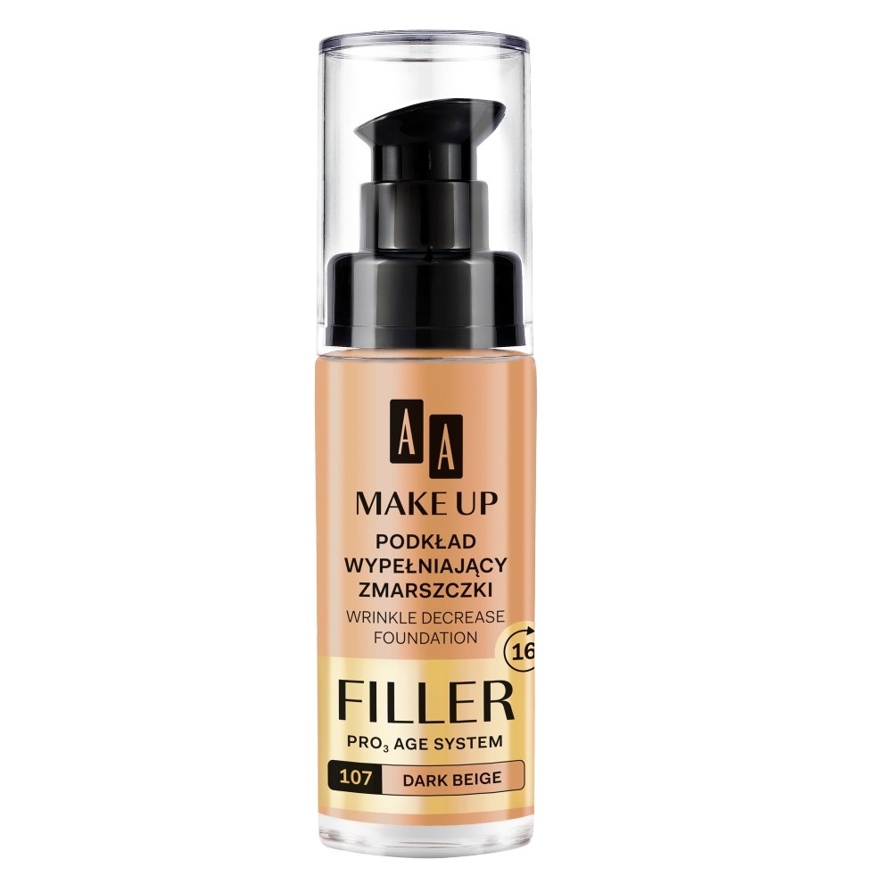 AA Make Up Podkład wypełniający zmarszczki nr 107 Dark Beige 30ml