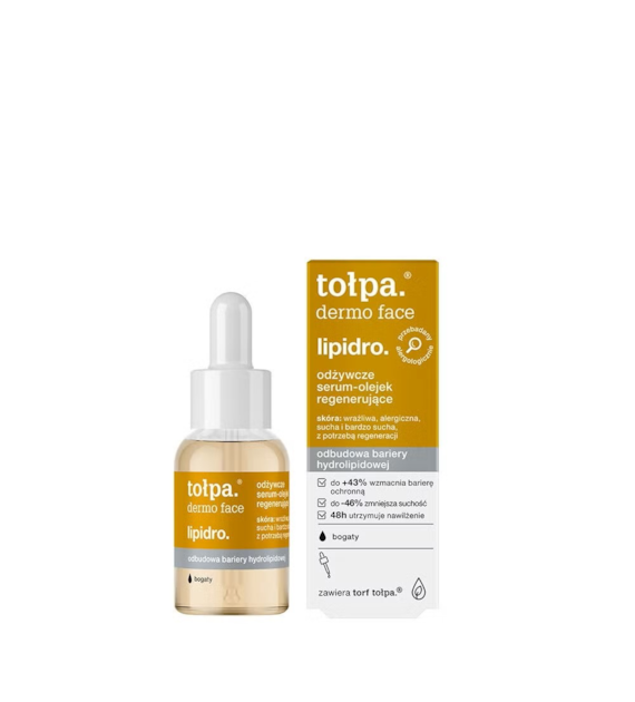 TOŁPA Dermo Face Lipidro Bogate Odżywcze Serum-olejek regenerujące - odbudowa bariery hydrolipidowej 30 ml