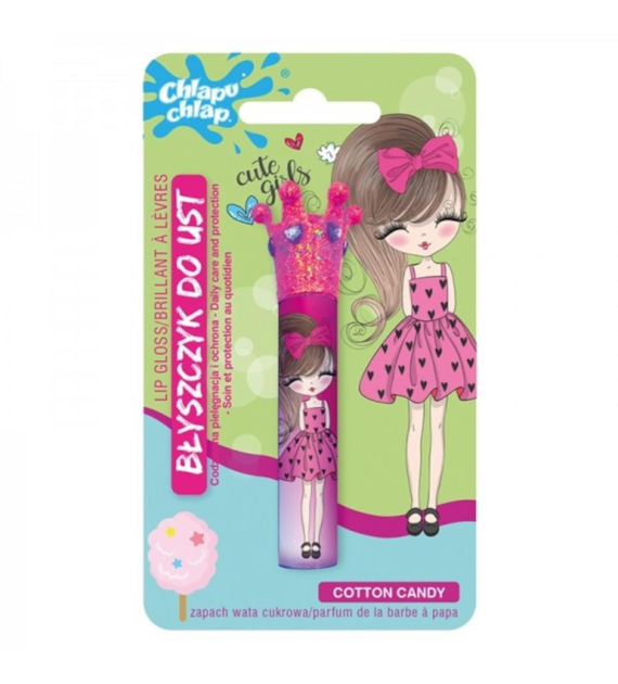 CHLAPU CHLAP Błyszczyk do ust z koroną Wata Cukrowa 1,8 ml