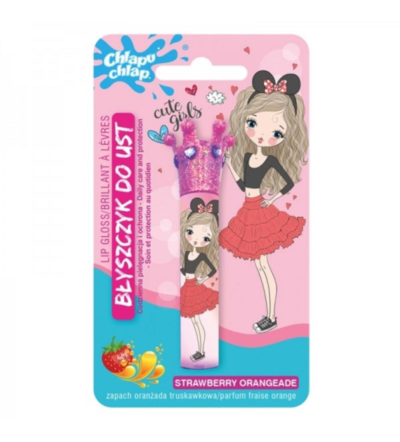CHLAPU CHLAP Błyszczyk do ust z koroną Oranżada truskawkowa 1,8 ml