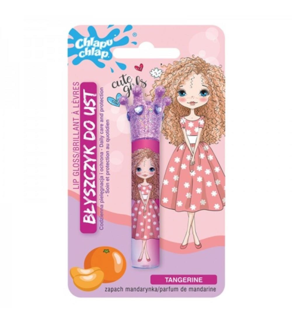 CHLAPU CHLAP Błyszczyk do ust z koroną Mandarynka 1,8 ml