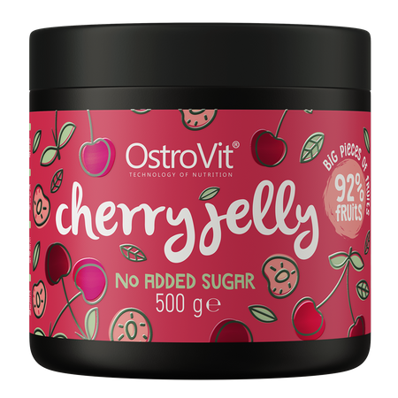 OstroVit Cherry Jelly Owoce w żelu 500 g WIŚNIA