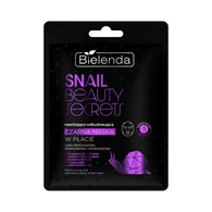 BIELENDA - SNAIL BEAUTY SECRETS Nawilżająco - odbudowująca czarna maska w płacie, 1 szt.