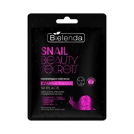 BIELENDA - SNAIL BEAUTY SECRETS Rozświetlająco - odżywcza czarna maska w płacie, 1 szt.