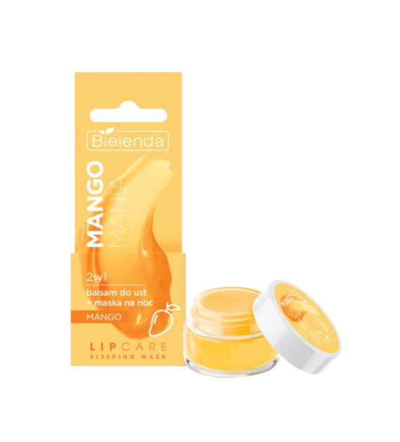 LIP CARE SLEEPING MASK mango mania 2w1 balsam do ust + maska na noc mango, 10 g