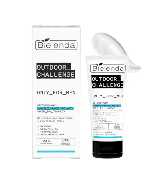 BIELENDA - ONLY FOR MEN OUTDOOR CHALLENGE Outdoorowy nawilżająco - kojący krem do twarzy, 50 ml