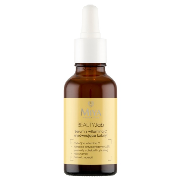 MIYA  BEAUTY.LAB SERUM DO TWARZY 30ML Z WITAMINĄ C WYRÓWNUJĄCE KOLORYT