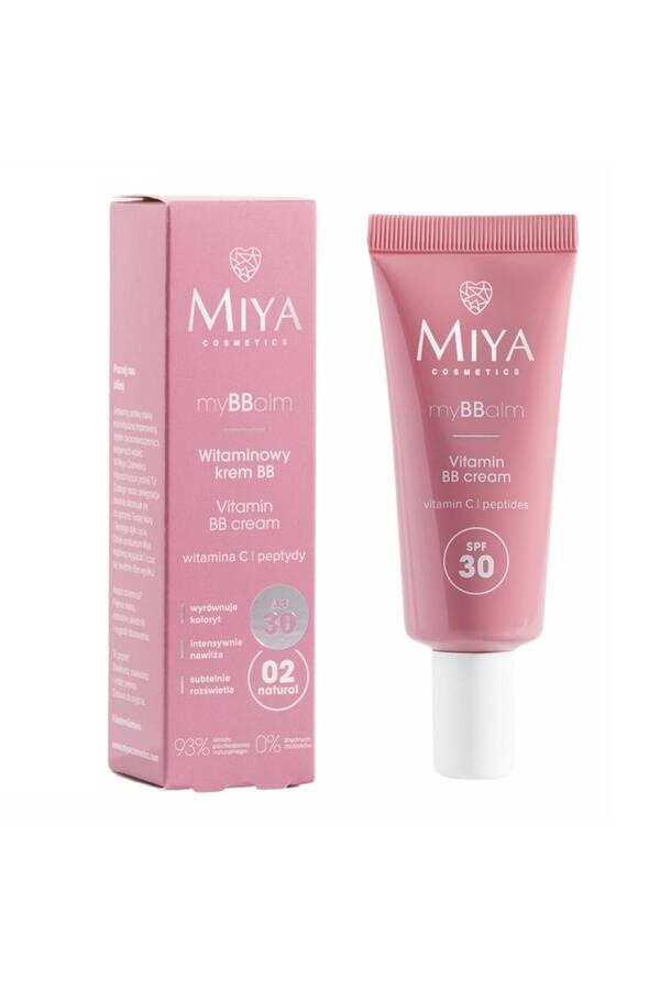 MIYA MY BBALM WITAMINOWY KREM DO TWARZY 30ML BB SPF30 02 NATURAL