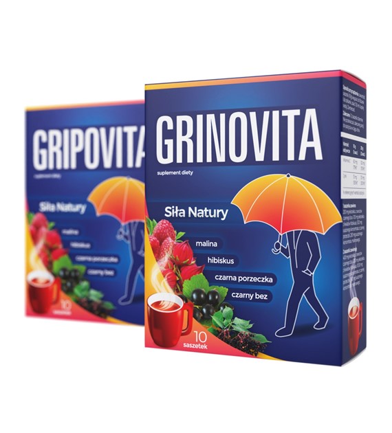 GRINOVITA /ZDROVIT/ JUNIOR 10 SASZETEK  MALINA, HIBISKUS...