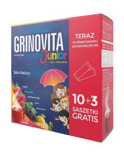 GRINOVITA /ZDROVIT/ JUNIOR 10 SASZETEK  MALINA, HIBISKUS...