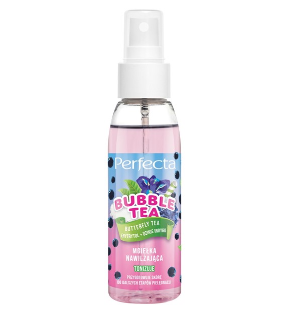 PERFECTA BUBBLE TEA - Mgiełka nawilżająco-tonizująca Butterfly Tea, Erytrytol + Dzikie Indygo 100ML