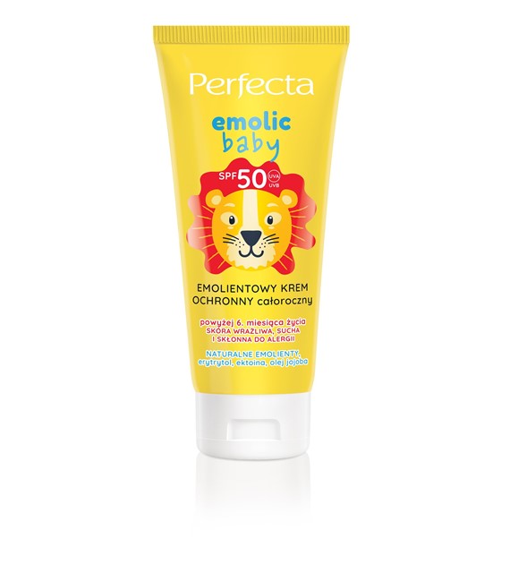 PERFECTA EMOLIC BABY - Emolientowy krem ochronny całoroczny SPF 50, 50ML