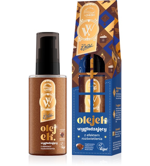 ONLYBIO i WEDEL - Hair in Balance Olejek rozświetlający do włosów Czekolada Mleczna Nadziana 70 ml