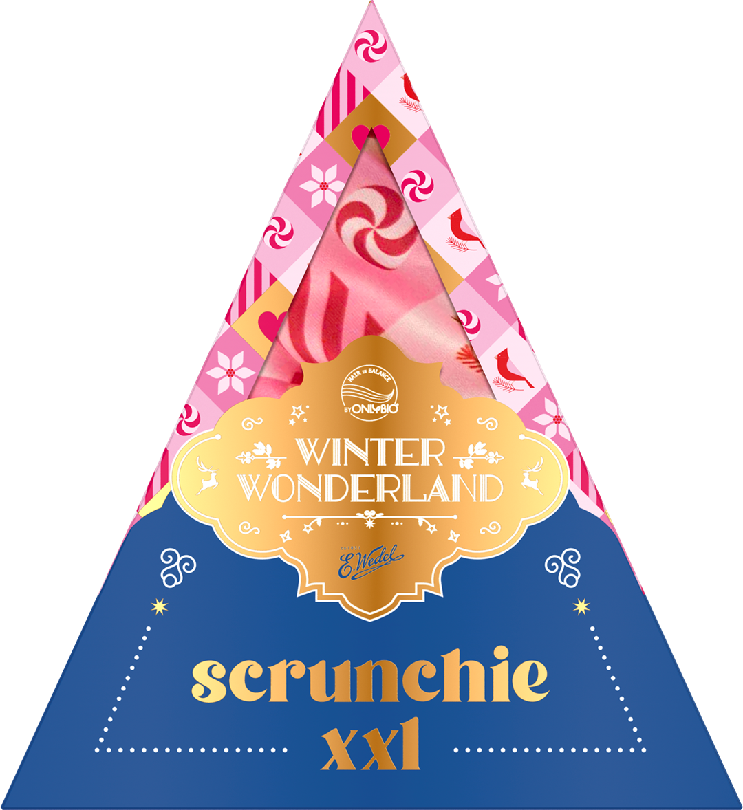 ONLYBIO i WEDEL - Scrunchie XXL Czekolada Mleczna Truskawkowa