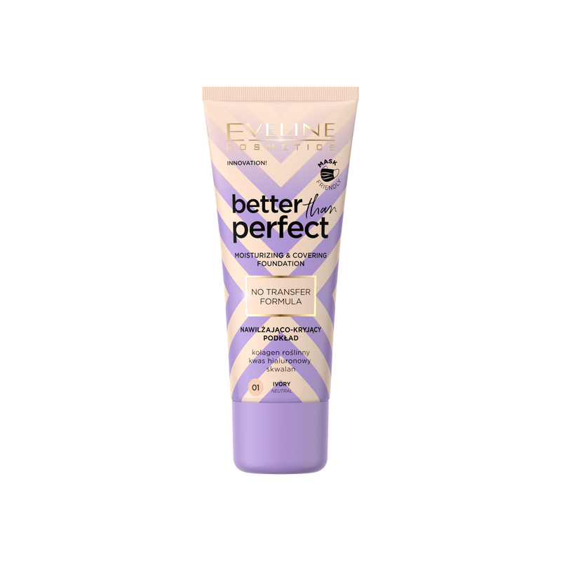 PODKŁAD BETTER THAN PERFECT NAWILŻAJĄCO-KRYJĄCY 01 IVORY 30ml