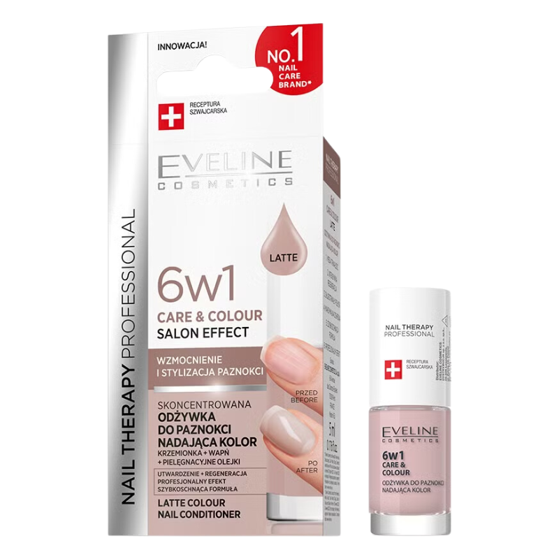 NAIL THERAPY ODŻYWKA DO PAZNOKCI 6W1 CARE & COLOUR LATTE 5ml
