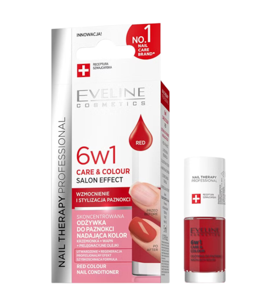 NAIL THERAPY PROFESSIONAL- ODŻYWKA DO PAZNOKCI 6W1 CARE & COLOUR READ 5ml