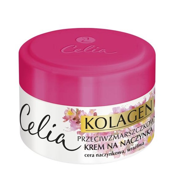 KOLAGEN KREM DO TWARZY 50ML CERA NACZYNKOWA,WRAŻLIWA PRZECIWZMARSZCZKOWY