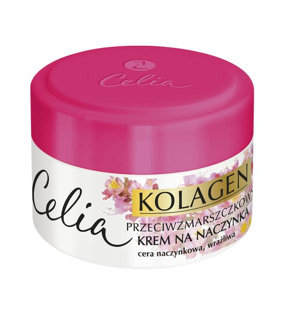 KOLAGEN KREM DO TWARZY 50ML CERA NACZYNKOWA,WRAŻLIWA PRZECIWZMARSZCZKOWY