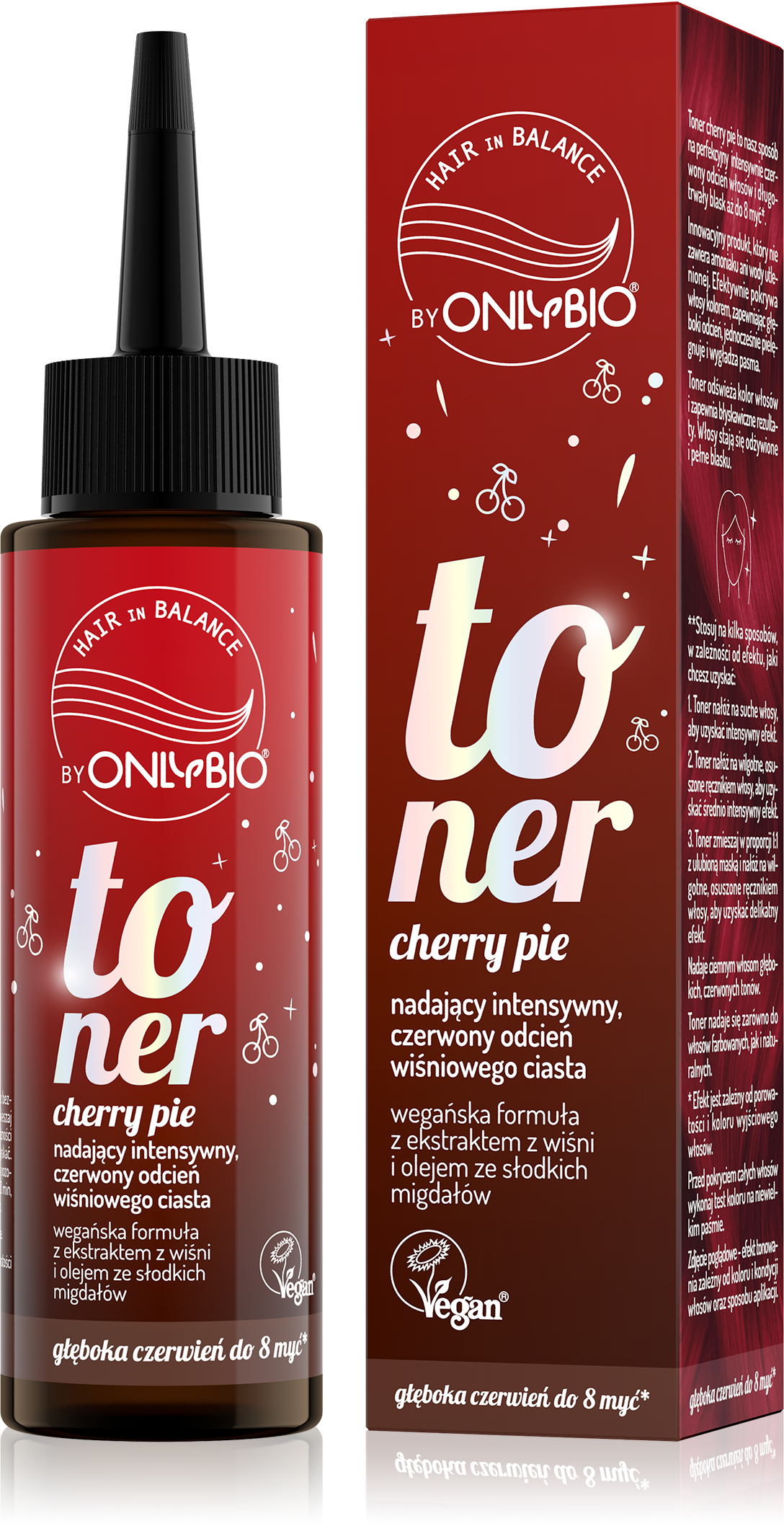 ONLYBIO HAIR in BALANCE Toner cherry - cola 100 ml WERSJA ANGIELSKA