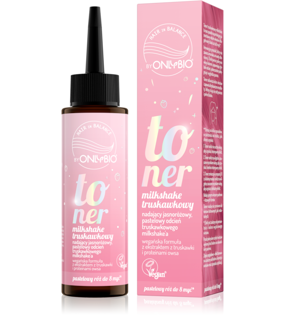 OnlyBio Hair in Balance Toner Truskawkowy Milkshake 100 ml   -  PROMOCJA