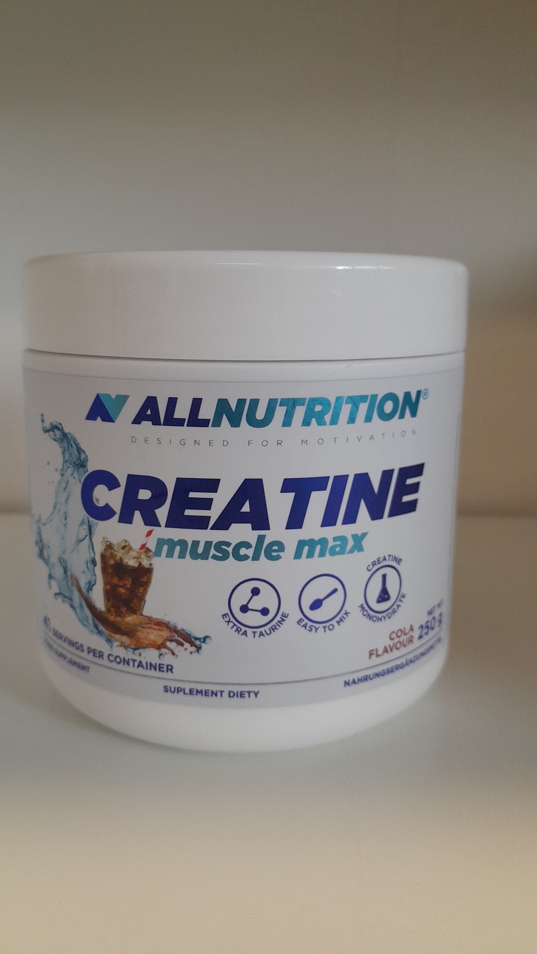 ALLNUTRITION CREATINE MUSCLE MAX 250g COLA KREATYNA MONOHYDRAT KREATYNY