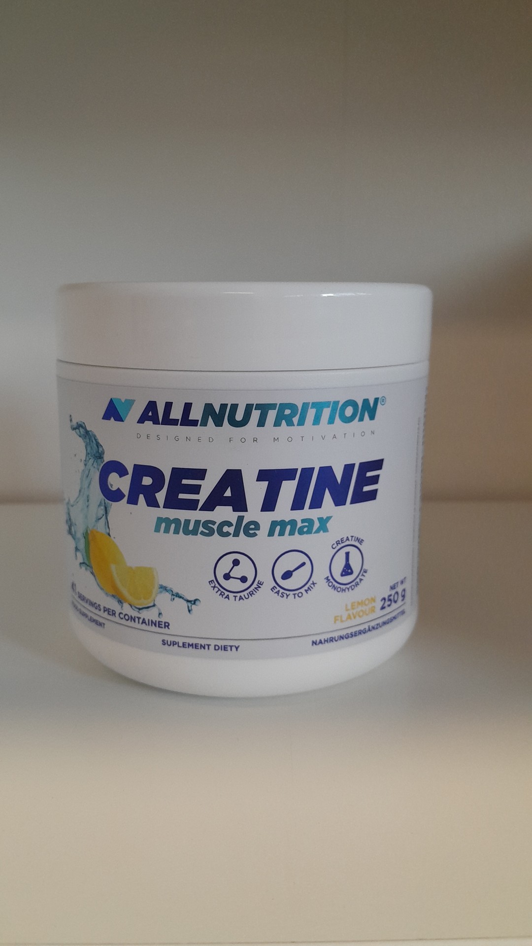 ALLNUTRITION CREATINE MONOHYDRATE KREATYNA 250g CYTRYNA