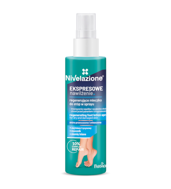 Nivelazione Regenerujące mleczko do stóp w sprayu, 100 ml