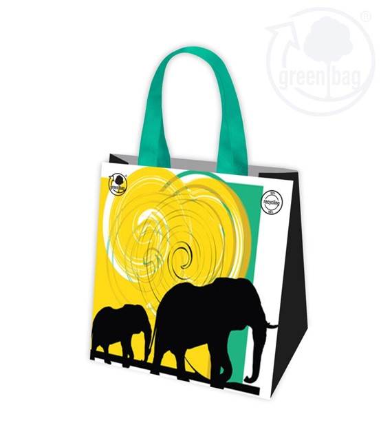 GAM Torba ekologiczna SŁONIE  rozmiar 34x34x18 /minimum 25 sztuk/
