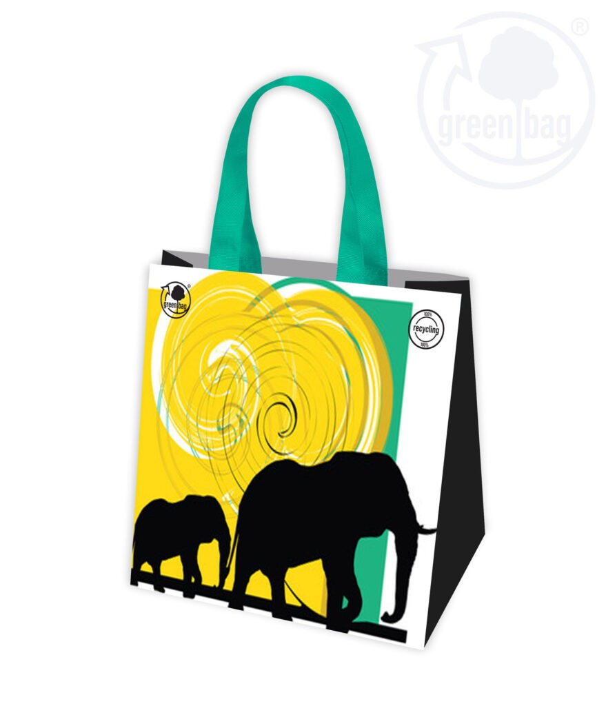 GAM Torba ekologiczna SŁONIE  rozmiar 34x34x18 /minimum 25 sztuk/