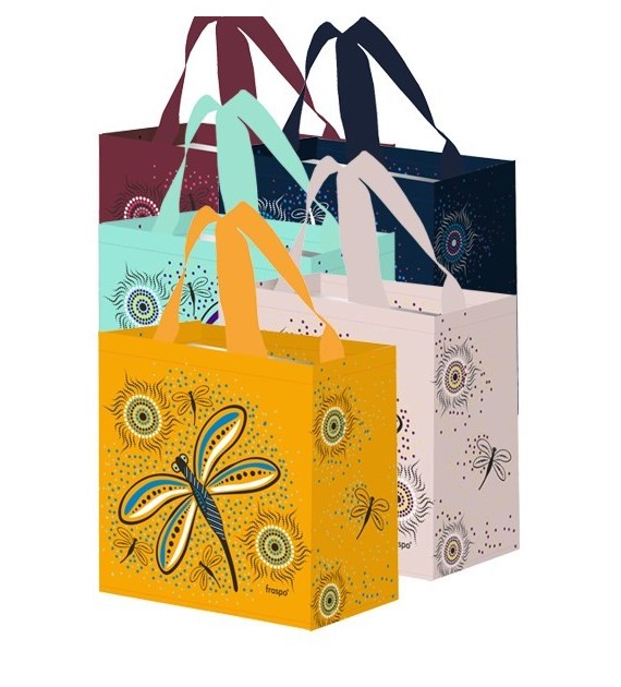 FRASPO Torba z PP MINI WAŻKA zestaw 5 kolorów w mikscie 26x15x27  10 l. (po 25 sztuk)