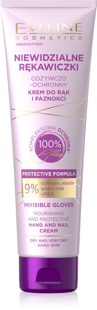 NIEWIDZIALNE RĘKAWICZKI - odżywczo-ochronny krem do rąk i paznokci  /75 ml.