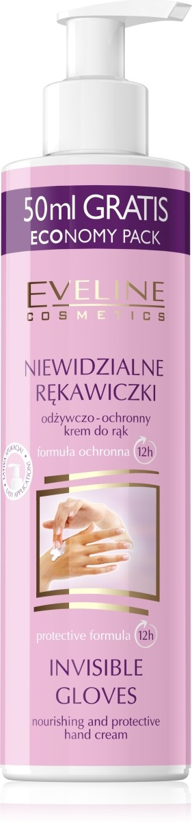 NIEWIDZIALNE RĘKAWICZKI - odżywczo-ochronny krem do rąk i paznokci  /245 ml.