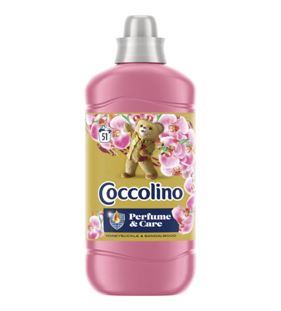COCCOLINO PŁYN DO PŁUKANIA Tkanin Honeysuckle & Sandalwood 1275ML (51 Prań)