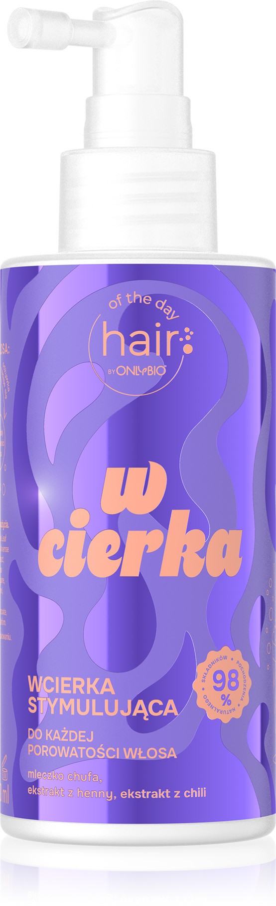 ONLYBIO  Hair of the day Wcierka stymulująca wzrost włosa 150 ml