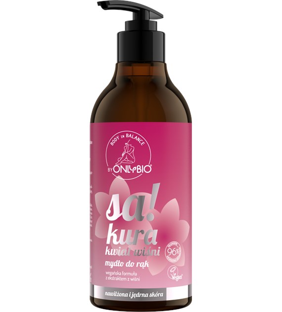 OnlyBio Body in Balance Mydło do rąk Sakura kwiat wiśni 400 ml
