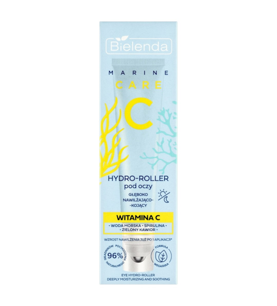 BIELENDA - C MARINE CARE Hydro-roller pod oczy głęboko nawilżająco-kojący, 15 ml